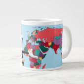 Grande Tasse Animaniacs | Yakko's World Map Graphic (Devant droit)