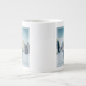 Grande Tasse Animaux de bébés cutest | Alimentation de pingouin (Devant)