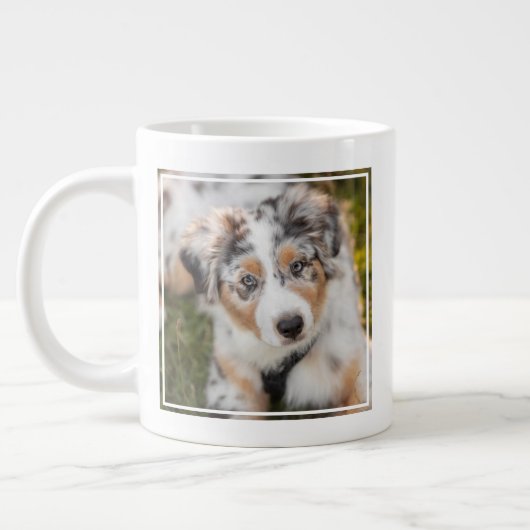 Grande Tasse Animaux de bébés cutest | Australian Shepherd Pupp (Gauche)