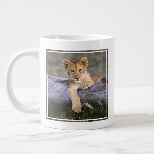 Grande Tasse Animaux de bébés cutest | Cute Lion Cub (Gauche)