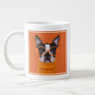 Grande Tasse Animaux de bébés cutest   Orange Boston Terrier