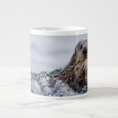 Grande Tasse Animaux de bébés cutest | Otter Baby & Mère (Devant)