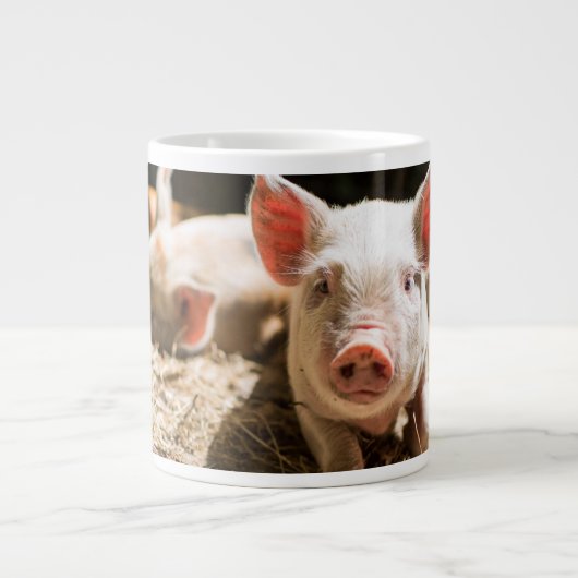 Grande Tasse Animaux de bébés cutest | Piglet bébé mignon (Devant)