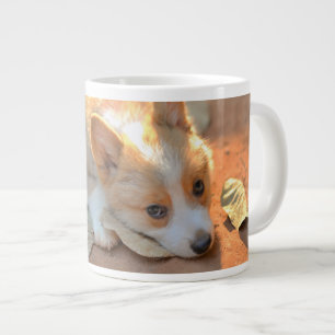 Grande Tasse Animaux de bébés cutest Shy Corgi