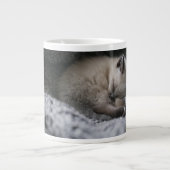 Grande Tasse Animaux de bébés cutest | Tiny Kitten Dormir (Devant)