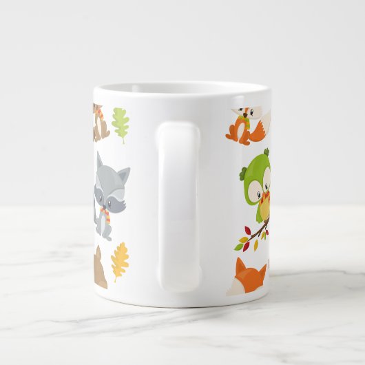 Grande Tasse Animaux de forêt, Animaux de forêt, Animaux d'auto (Dos)