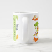 Grande Tasse Animaux de forêt, Animaux de forêt, Votre nom (Dos)