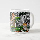 Grande Tasse Animaux sauvages de la Savane africaine (Devant droit)