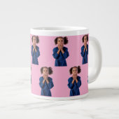 Grande Tasse Anniversaire de enfant de Collage de photos en ros (Devant droit)