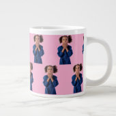 Grande Tasse Anniversaire de enfant de Collage de photos en ros (Droite)