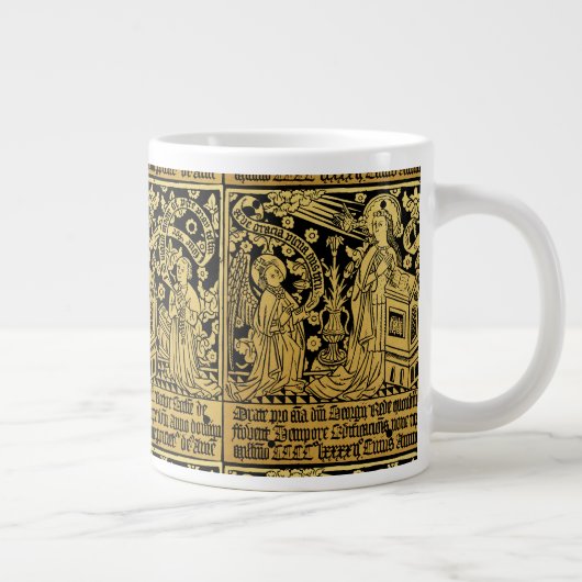 Grande Tasse Annonciation en caoutchouc en laiton Tudor Mary An (Droite)