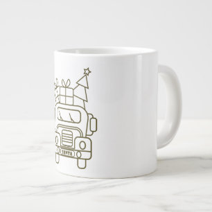 Grande Tasse Aperçu camion de Noël Père Noël voiture vue avant