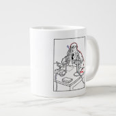 Grande Tasse Appel téléphonique choquant (Devant droit)