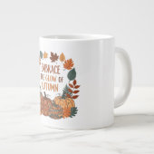 Grande Tasse Appréciez la lueur du design automne (Devant droit)