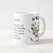 Grande Tasse APRIL Mois de naissance Fleur Christian Nom person (Devant droit)