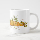 Grande Tasse Aquarelle Automne Citrouilles de récolte d'automne (Droite)