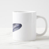 Grande Tasse Aquarelle Baleine bleue (Droite)
