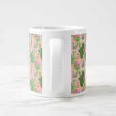 Grande Tasse Aquarelle colorée Motif Llama (Dos)