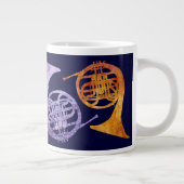 Grande Tasse Aquarelle Cornes françaises (Droite)