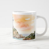 Grande Tasse Aquarelle croquis Byron Bay Lighthouse Monogramme (Droite)