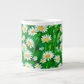 Grande Tasse Aquarelle dans un champ vert (Devant)