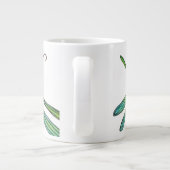Grande Tasse Aquarelle de dragonfly (Dos)