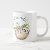 Grande Tasse Aquarelle de l'animal Sloth Spirit (Droite)