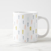 Grande Tasse Aquarelle douce Chevron Motif (Droite)