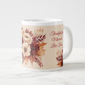 Grande Tasse Aquarelle Fleurs de chute - (Devant droit)