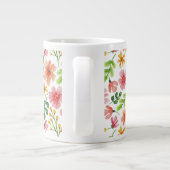 Grande Tasse Aquarelle Fleurs roses Motif-69677 (Dos)
