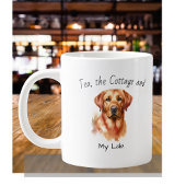 Grande Tasse Aquarelle Labrador Golden Personnaliser