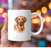 Grande Tasse Aquarelle Labrador Golden Personnaliser