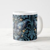 Grande Tasse Aquarelle mystique Bleu et doré Night Moth (Devant droit)