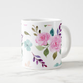 Grande Tasse Aquarelle rose (Devant droit)