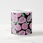 Grande Tasse Aquarelle, roses roses (Devant)