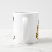 Grande Tasse Aquarelle Tiger assis (Dos)