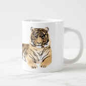 Grande Tasse Aquarelle Tiger Repose (Droite)
