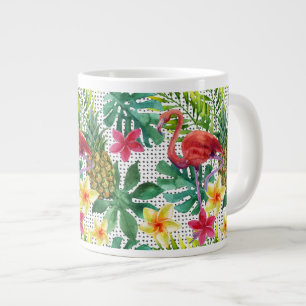 Grande Tasse Aquarelle tropicale