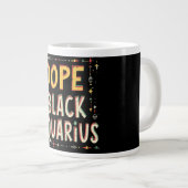 Grande Tasse Aquarius noir (Devant droit)