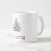 Grande Tasse Arbre de Noël aux coeurs (Devant droit)