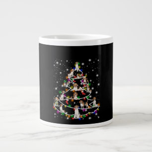 Grande Tasse Arbre De Noël beagle Couvert De Lampe De Feu