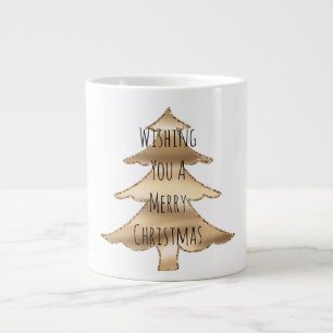 Grande Tasse Arbre de Noël Gold