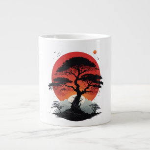 Grande Tasse Arbre du coucher de soleil africain