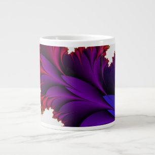 Grande Tasse Arc en ciel des couleurs dans cette fleur fractale