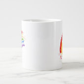 Grande Tasse Arc-en-ciel en aquarelle (Devant)