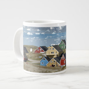 Grande Tasse Architecture colorée de la ville, Narsaq,