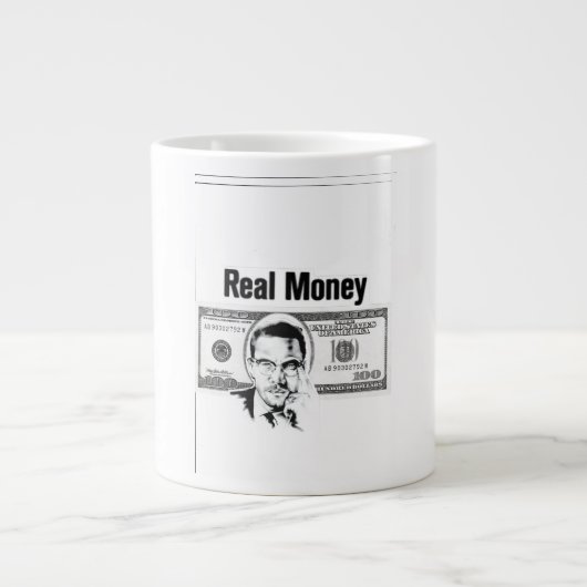 Grande Tasse Argent réel (Devant)