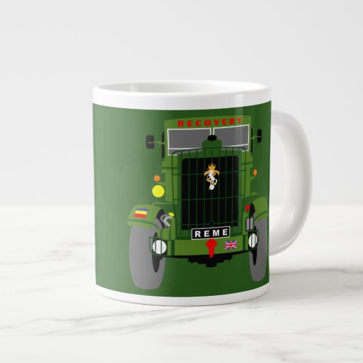 Grande Tasse Armée britannique R.E.M.E. grand vétéran (Devant droit)
