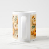 Grande Tasse Arrangement Citrouille rustique (Dos)