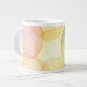 Grande Tasse arrière - plan abstrait conçu avec aquarelle